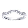 14K White Gold  Matching Wedding Band - 0.4 ct