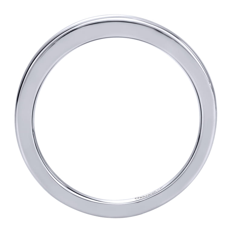 14K White Gold Matching Wedding Band - Shot 2
