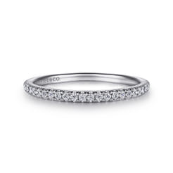 14K White Gold Matching Wedding Band