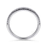 14K White Gold Matching Wedding Band - 0.17 ct
