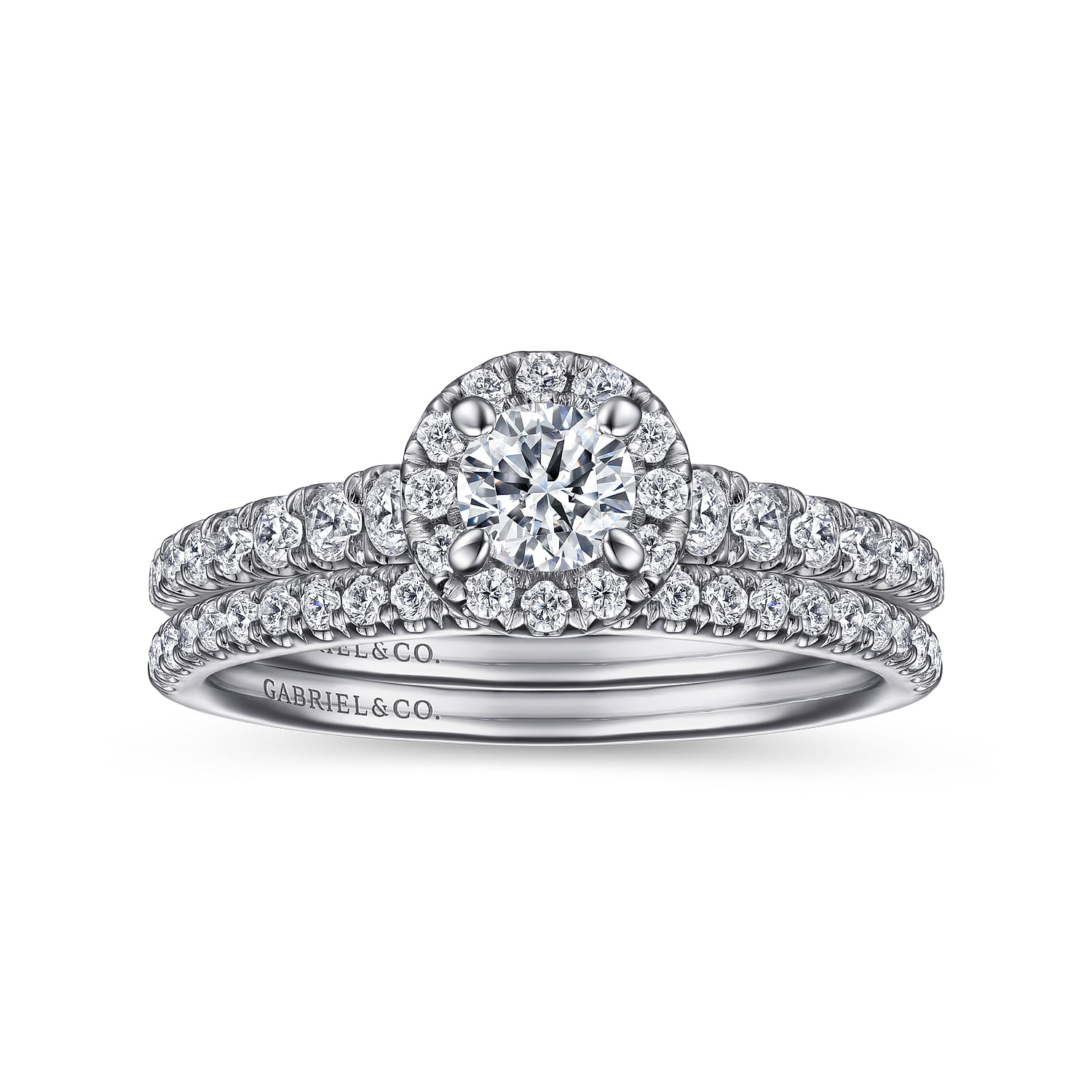 14K White Gold Matching Wedding Band - 0.17 ct - Shot 4