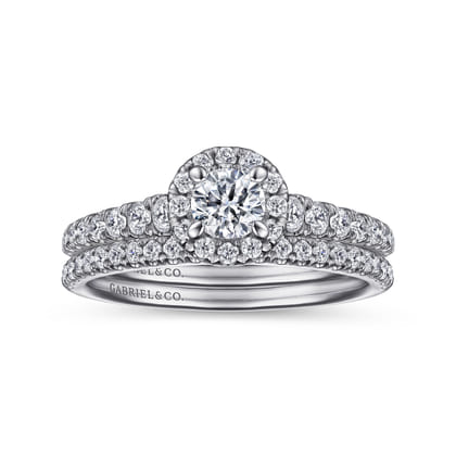 14K White Gold Matching Wedding Band
