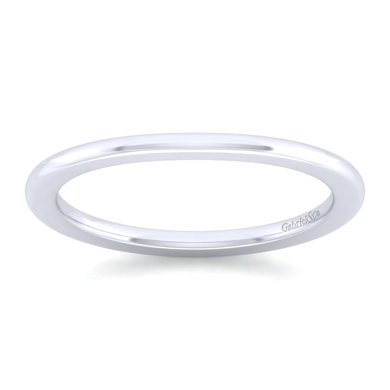14K White Gold Matching Weeding Band - Shot 4