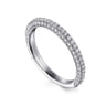 Straight Wedding Ring in 14k White Gold with  Natural Diamond at Gabriel & Co.
