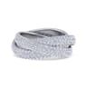 Eternity Band Wedding Ring in 14k White Gold with  Natural Diamond at Gabriel & Co.