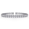 14K White Gold Open Bujukan Cuff Bracelet