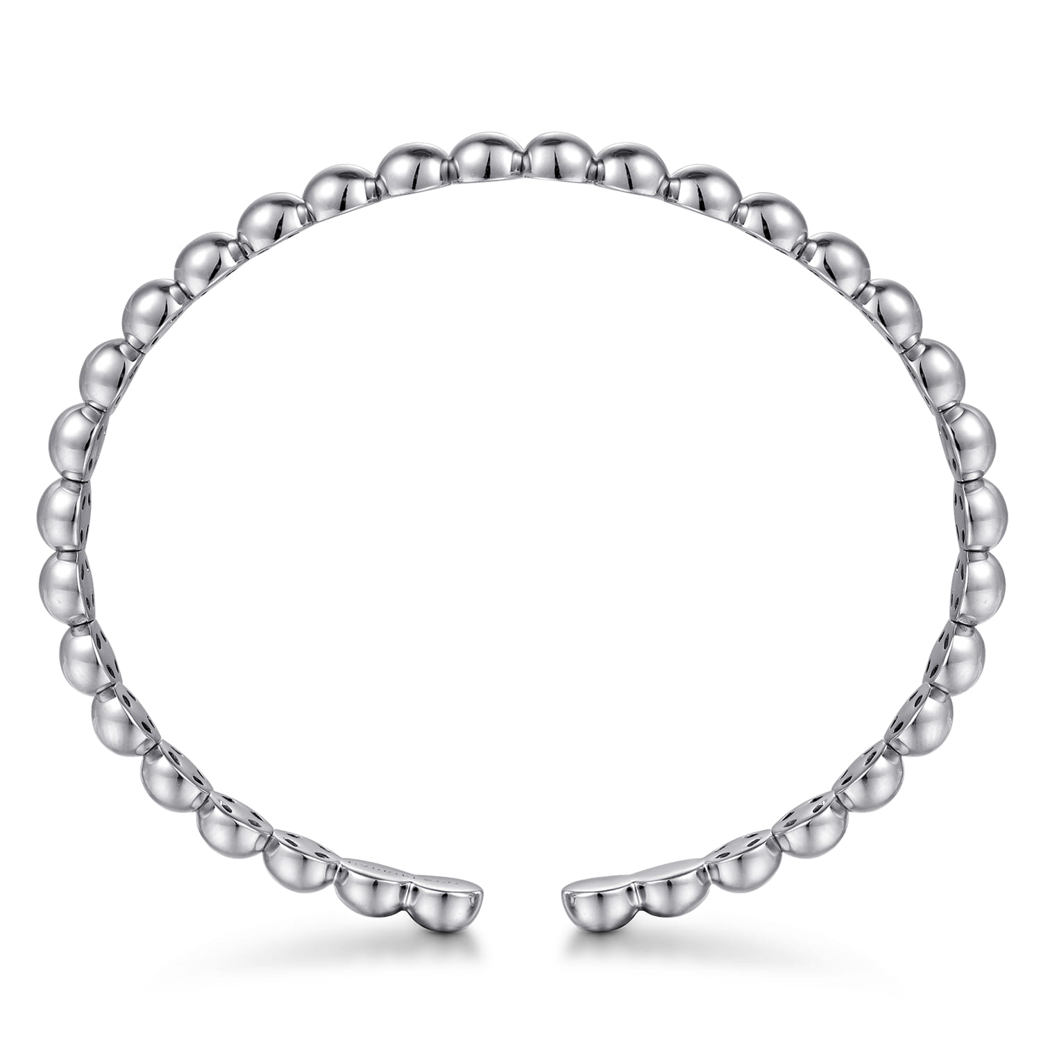 14K White Gold Open Bujukan Cuff Bracelet - Shot 3