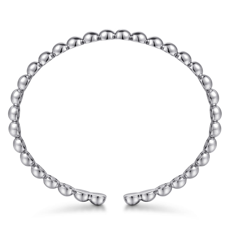 14K White Gold Open Bujukan Cuff Bracelet - Shot 3