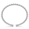 14K White Gold Open Bujukan Cuff Bracelet
