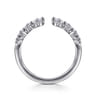 Open Ring Wedding Ring in 14k White Gold with Round Natural Diamond at Gabriel & Co.