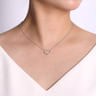 14K White Gold Open Diamond Heart Pendant Necklace - 0.23 ct