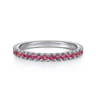 14K White Gold PT - Pink Tourmaline Ladies Ring