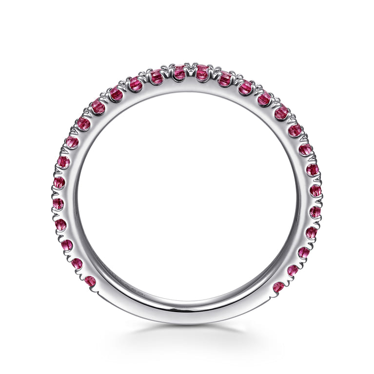 14K White Gold PT - Pink Tourmaline Ladies Ring - Shot 2