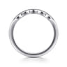 Straight Wedding Ring in 14k White Gold with  Natural Diamond at Gabriel & Co.