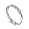 Straight Wedding Ring in 14k White Gold with  Natural Diamond at Gabriel & Co.