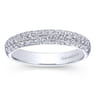 Fancy Wedding Ring in 14k White Gold with Round Natural Diamond at Gabriel & Co.