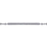14K White Gold Pave Diamond Bar Tennis Bracelet - 0.4 ct