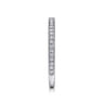 14K White Gold Pave Diamond Eternity Stackable Ring - 0.12 ct
