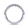 14K White Gold Pave Diamond Ring - 1.2 ct