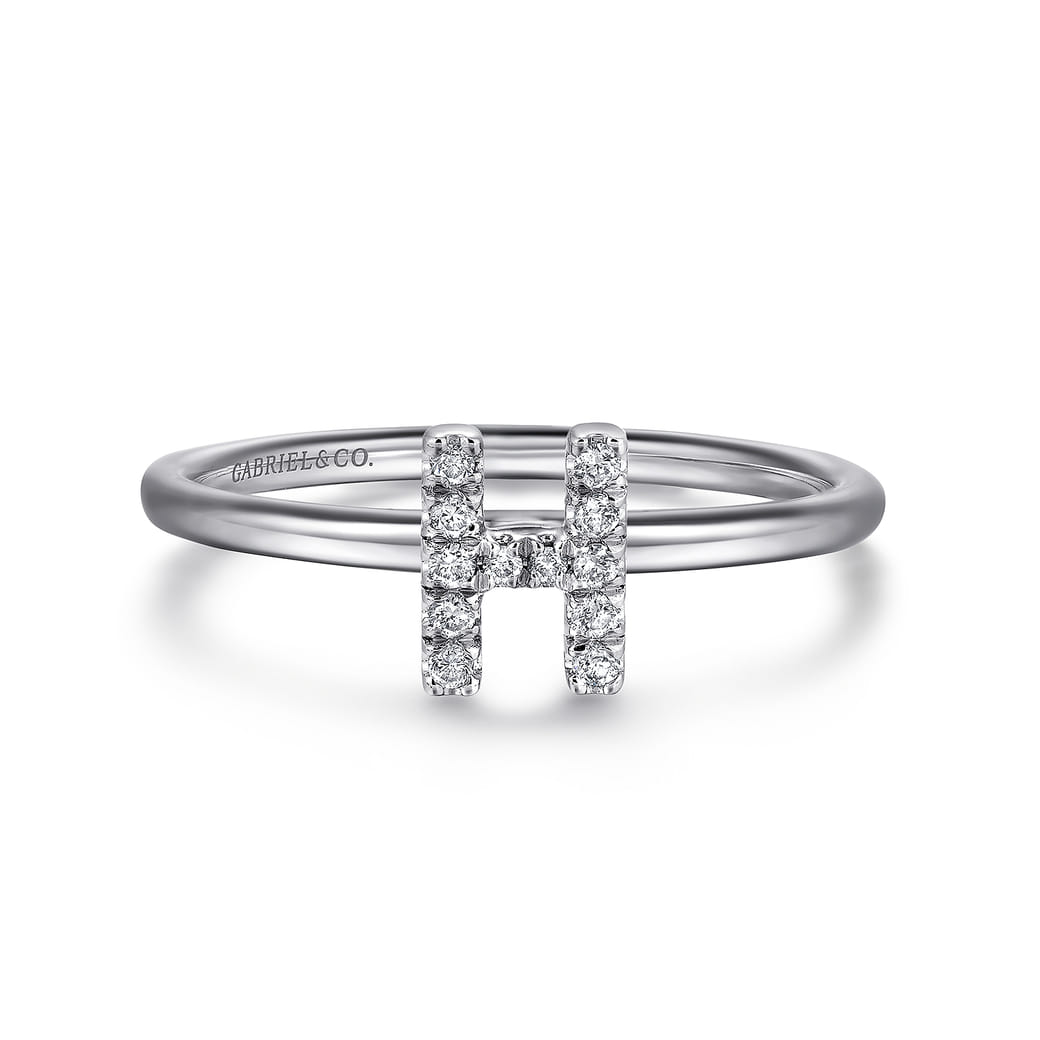 14k White Gold Initial Lusso [Ring SKU LR51164H-W45JJ