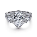 14K-White-Gold-Pear-Shape-Three-Stone-Halo-Diamond-Engagement-Ring1