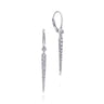 14K White Gold Peek A Boo Spike Diamond Earrings - 0.3 ct