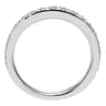 Straight Wedding Ring in 14k White Gold with Round Natural Diamond at Gabriel & Co.