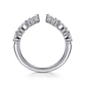 Open Ring Wedding Ring in 14k White Gold with Marquise Natural Diamond at Gabriel & Co.