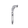 Open Ring Wedding Ring in 14k White Gold with Marquise Natural Diamond at Gabriel & Co.