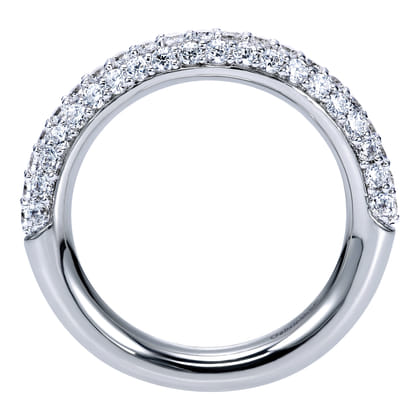 14K White Gold Prong Set Diamond Anniversary Band