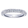 Fancy Wedding Ring in 14k White Gold with Round Natural Diamond at Gabriel & Co.