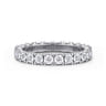 Eternity Band Wedding Ring in 14k White Gold with Round Natural Diamond at Gabriel & Co.