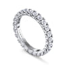 Eternity Band Wedding Ring in 14k White Gold with Round Natural Diamond at Gabriel & Co.