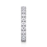 Eternity Band Wedding Ring in 14k White Gold with Round Natural Diamond at Gabriel & Co.