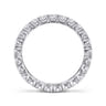 Eternity Band Wedding Ring in 14k White Gold with Round Natural Diamond at Gabriel & Co.