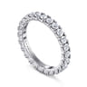 Eternity Band Wedding Ring in 14k White Gold with Round Natural Diamond at Gabriel & Co.