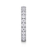 Eternity Band Wedding Ring in 14k White Gold with Round Natural Diamond at Gabriel & Co.