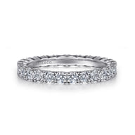 14K White Gold Prong Set Diamond Eternity Band