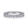 Eternity Band Wedding Ring in 14k White Gold with Round Natural Diamond at Gabriel & Co.