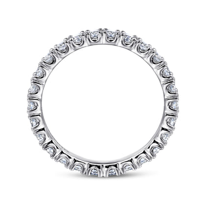 14K White Gold Prong Set Diamond Eternity Band