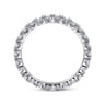 Eternity Band Wedding Ring in 14k White Gold with Round Natural Diamond at Gabriel & Co.