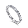Eternity Band Wedding Ring in 14k White Gold with Round Natural Diamond at Gabriel & Co.