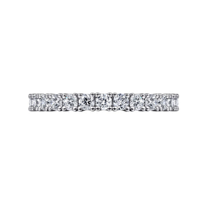 14K White Gold Prong Set Diamond Eternity Band