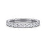Eternity Band Wedding Ring in 14k White Gold with Round Natural Diamond at Gabriel & Co.
