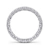 Eternity Band Wedding Ring in 14k White Gold with Round Natural Diamond at Gabriel & Co.