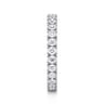 Eternity Band Wedding Ring in 14k White Gold with Round Natural Diamond at Gabriel & Co.