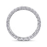 Eternity Band Wedding Ring in 14k White Gold with Round Natural Diamond at Gabriel & Co.