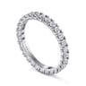 Eternity Band Wedding Ring in 14k White Gold with Round Natural Diamond at Gabriel & Co.