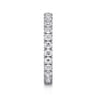 Eternity Band Wedding Ring in 14k White Gold with Round Natural Diamond at Gabriel & Co.