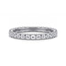 Eternity Band Wedding Ring in 14k White Gold with Round Natural Diamond at Gabriel & Co.